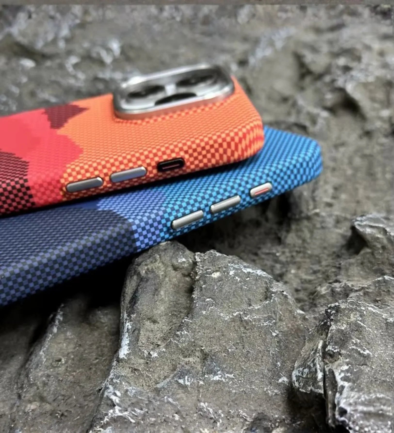 Mountain Horizon Carbon Fiber MagSafe iPhone Case Cover - Slim, Stylish & Protective