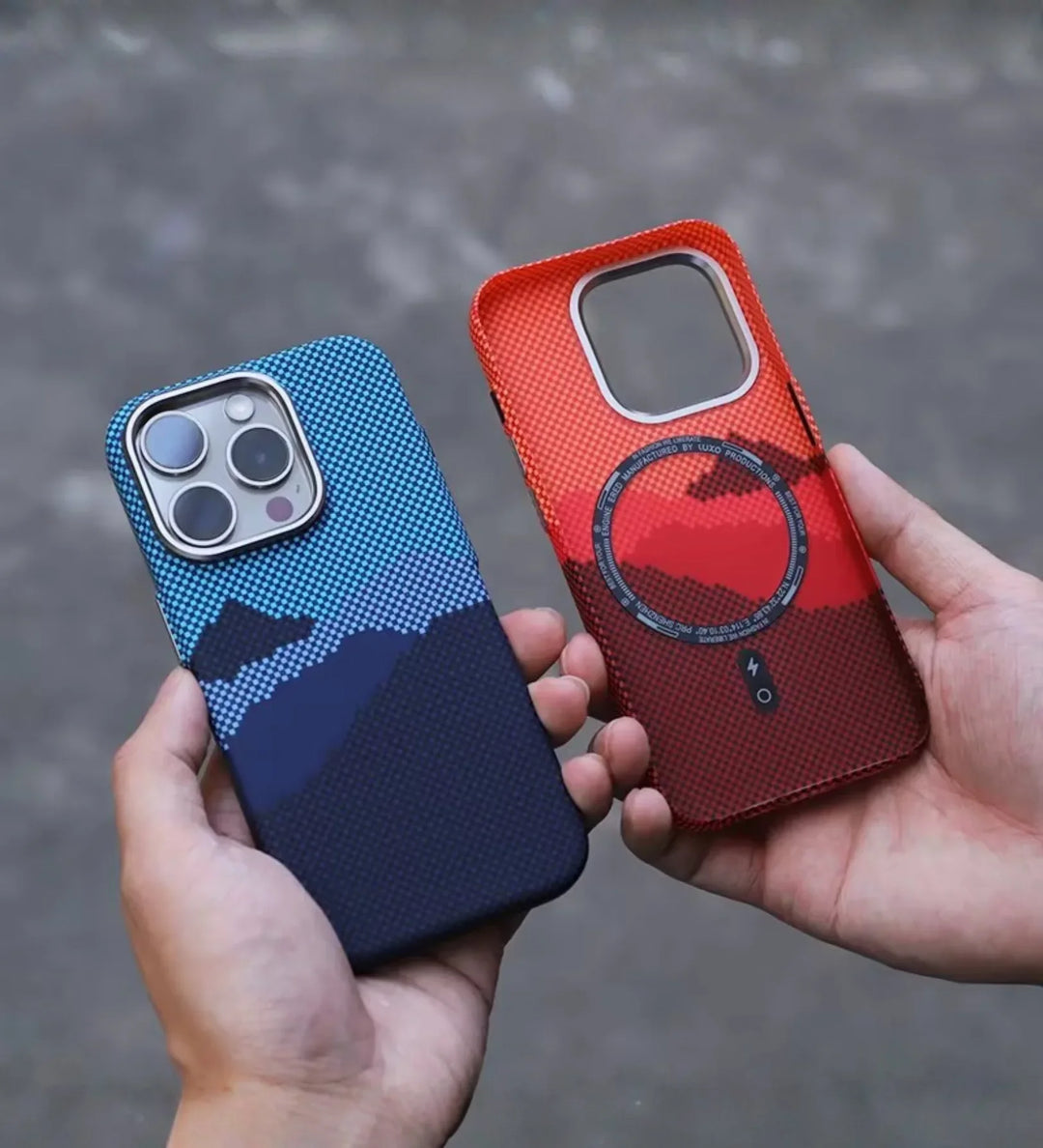 Mountain Horizon Carbon Fiber MagSafe iPhone Case Cover - Slim, Stylish & Protective - Creslia