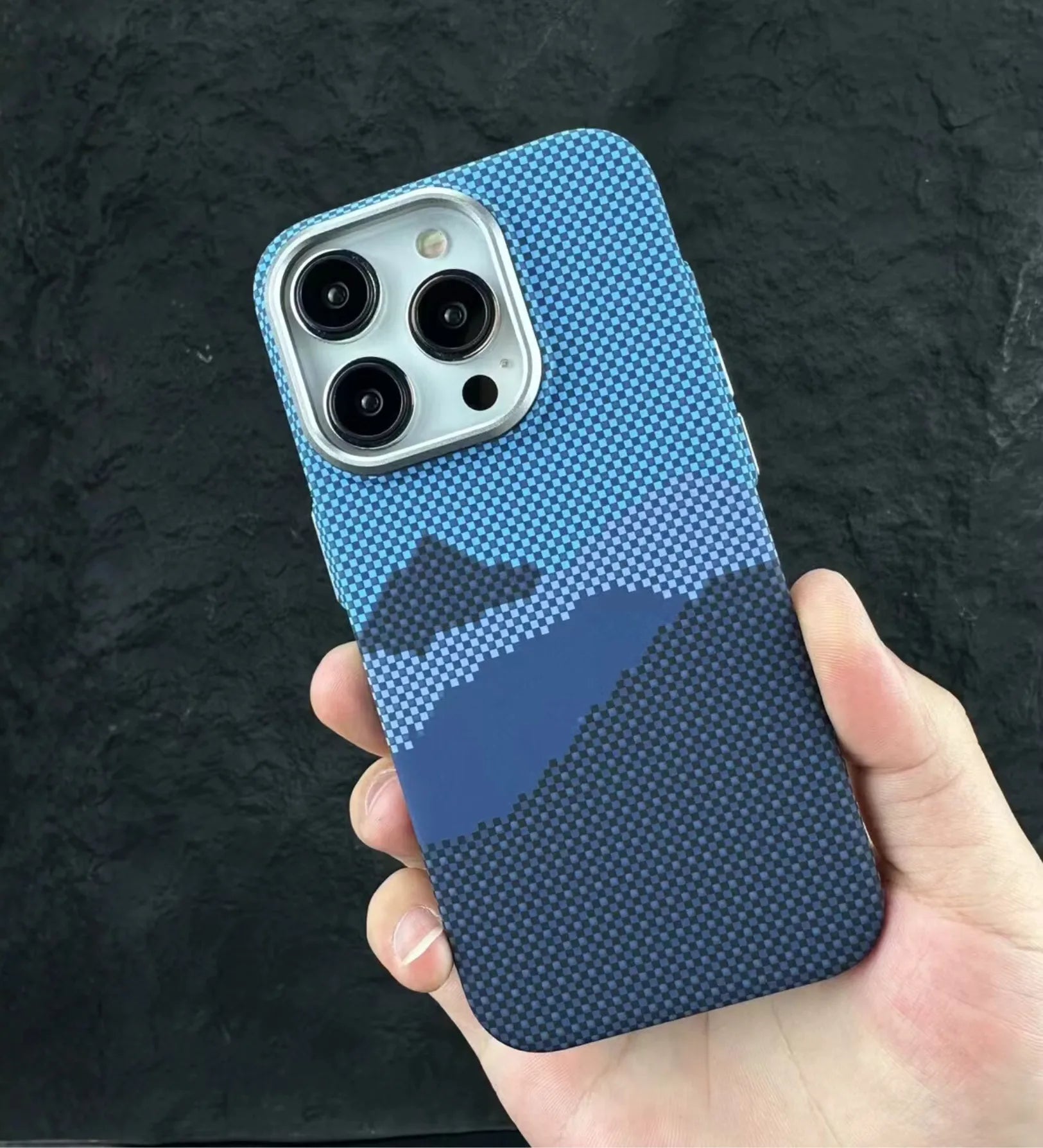 Mountain Horizon Carbon Fiber MagSafe iPhone Case Cover - Slim, Stylish & Protective