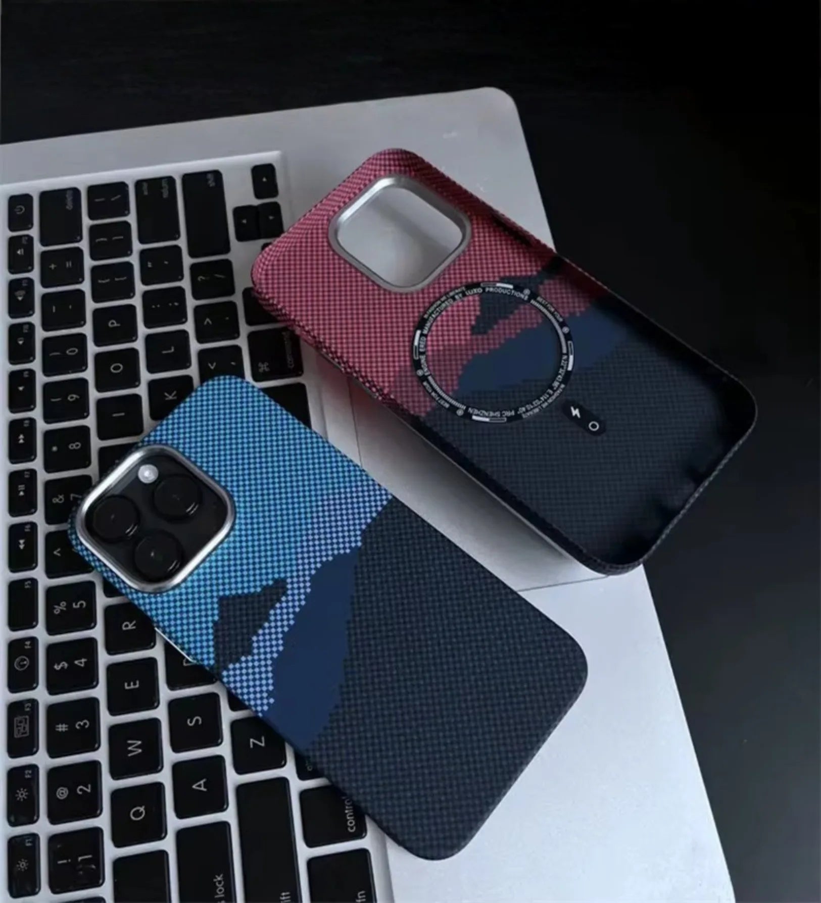 Mountain Horizon Carbon Fiber MagSafe iPhone Case Cover - Slim, Stylish & Protective