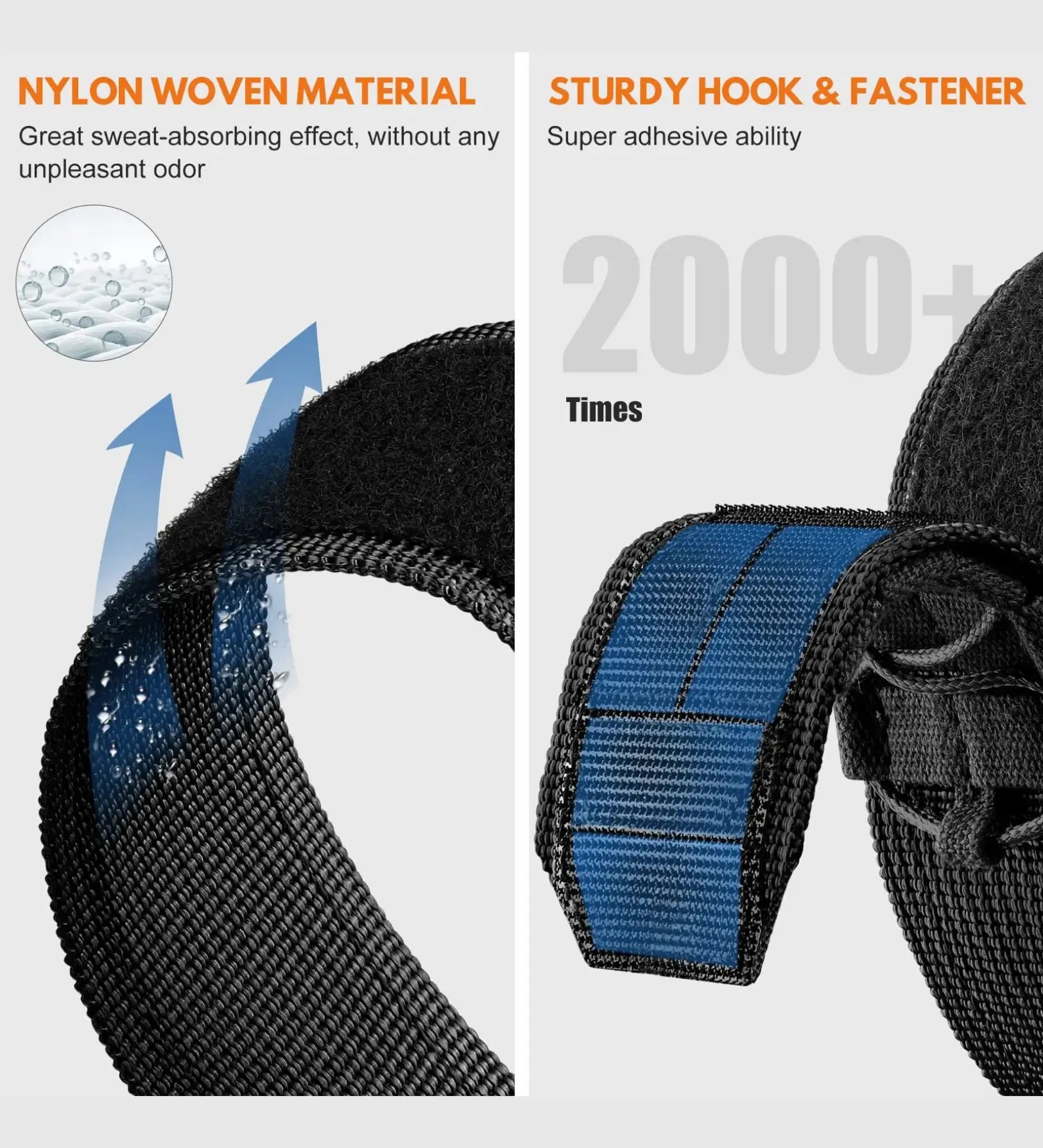 Breathable Woven Nylon Apple Watch Band - Navy Blue