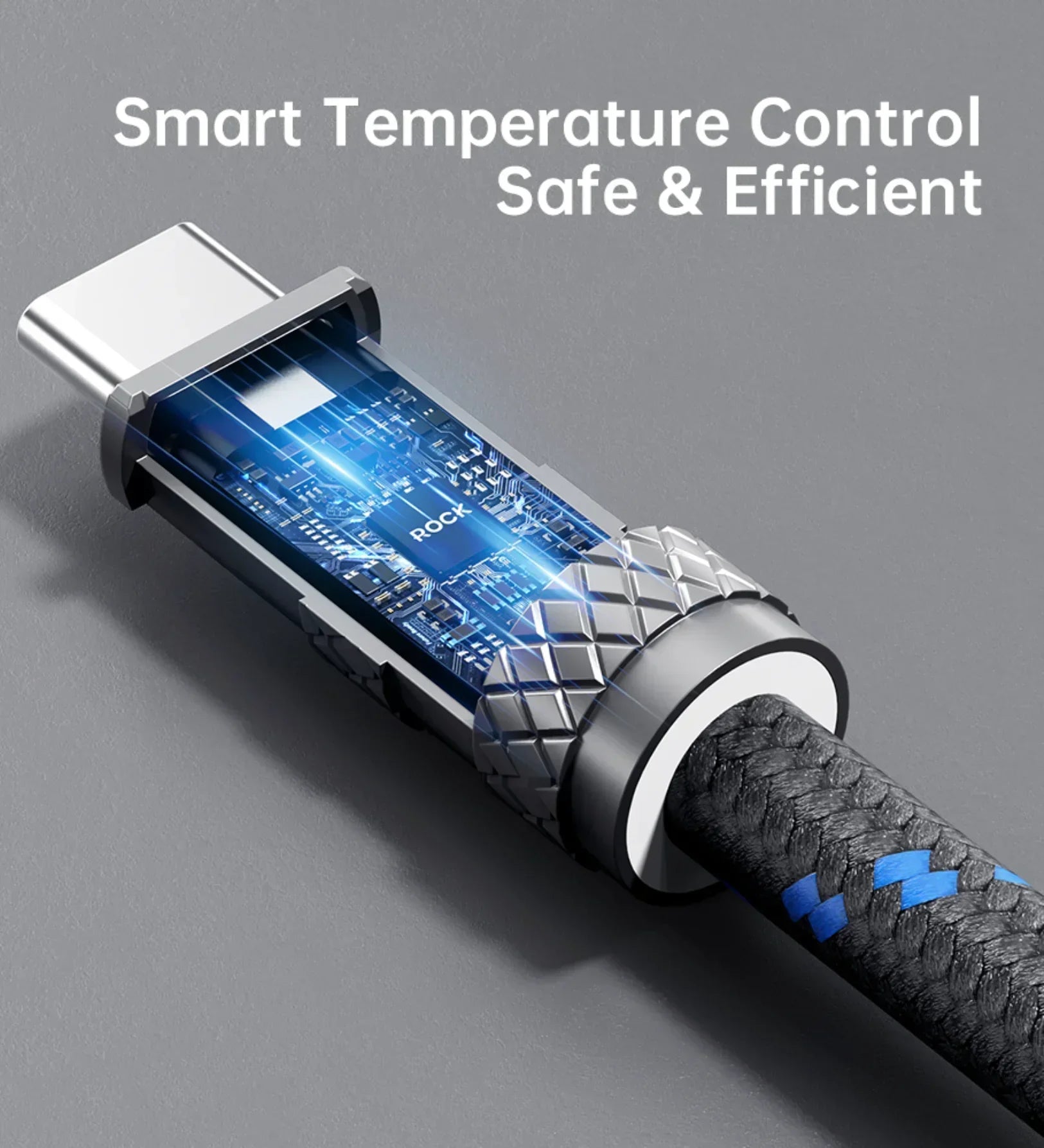 ROCK R15 Phone Lanyard + Fast-Charging Data Cable - Beige - Creslia