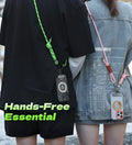 Glow-in-the-Dark Phone Lanyard – Green, Adjustable Neck & Wrist Strap for All Phones - Creslia