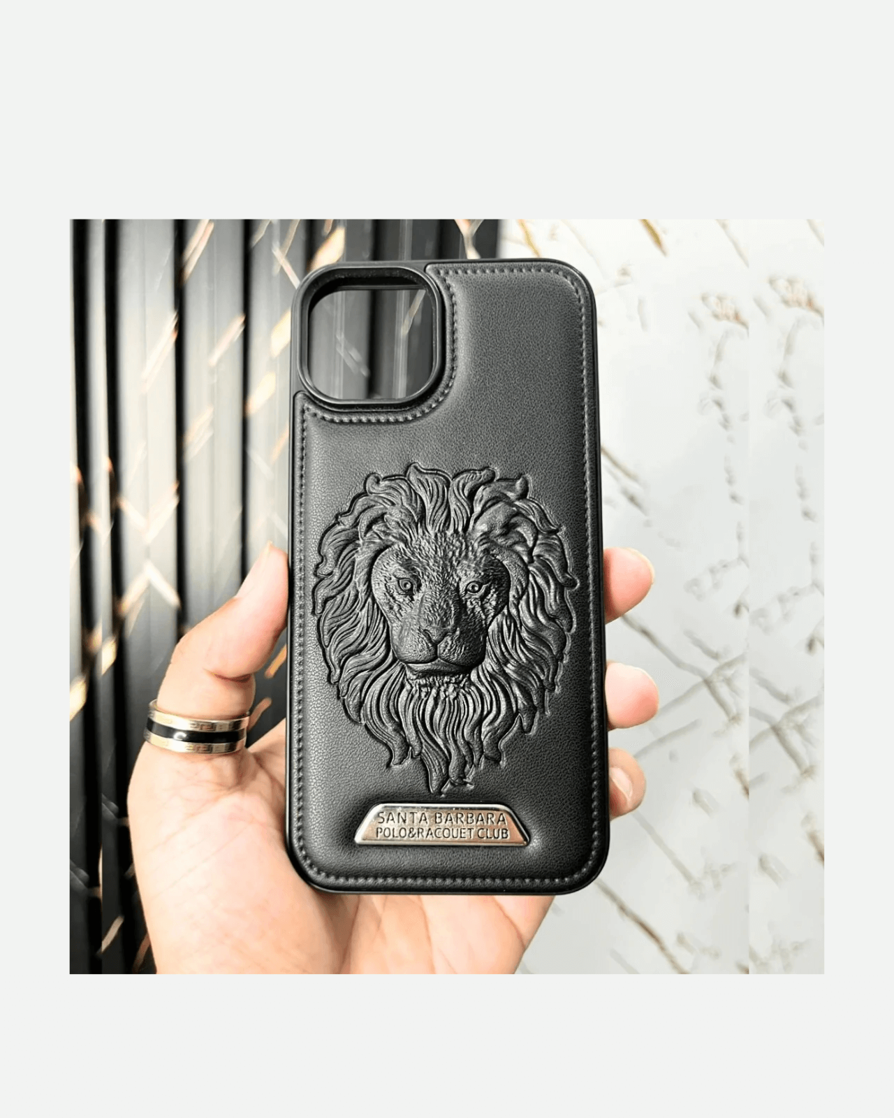 Premium Embossed Lion iPhone Cover – Bold & Stylish Protection for iPhone 14 Pro & 14 Pro Max