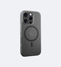 Corrugated Hybrid MagSafe Case for iPhone - Black - Creslia