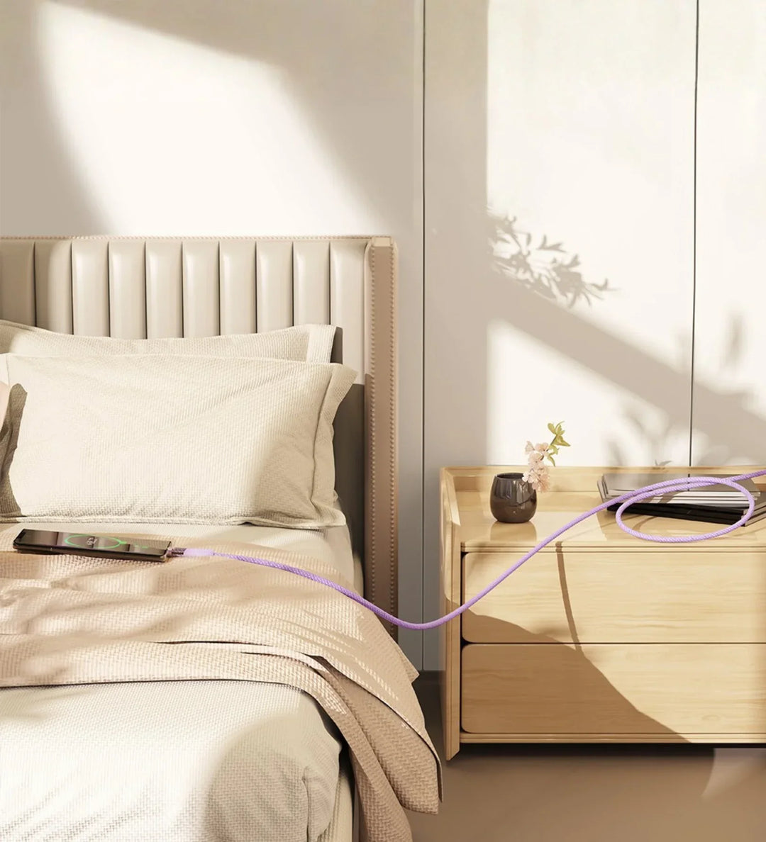 ROCK Z21 100W Transparent USB-C to USB-C Cable – Fast Charging & Data Transfer (1.2m) - Creslia