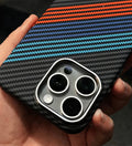 Racing Stripes Carbon Fiber MagSafe iPhone Case Cover - Slim, Stylish & Protective - Creslia