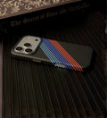 Racing Stripes Carbon Fiber MagSafe iPhone Case Cover - Slim, Stylish & Protective - Creslia