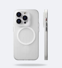 Corrugated Hybrid MagSafe Case Cover for iPhone - White - Creslia