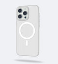 Corrugated Hybrid MagSafe Case Cover for iPhone - White - Creslia