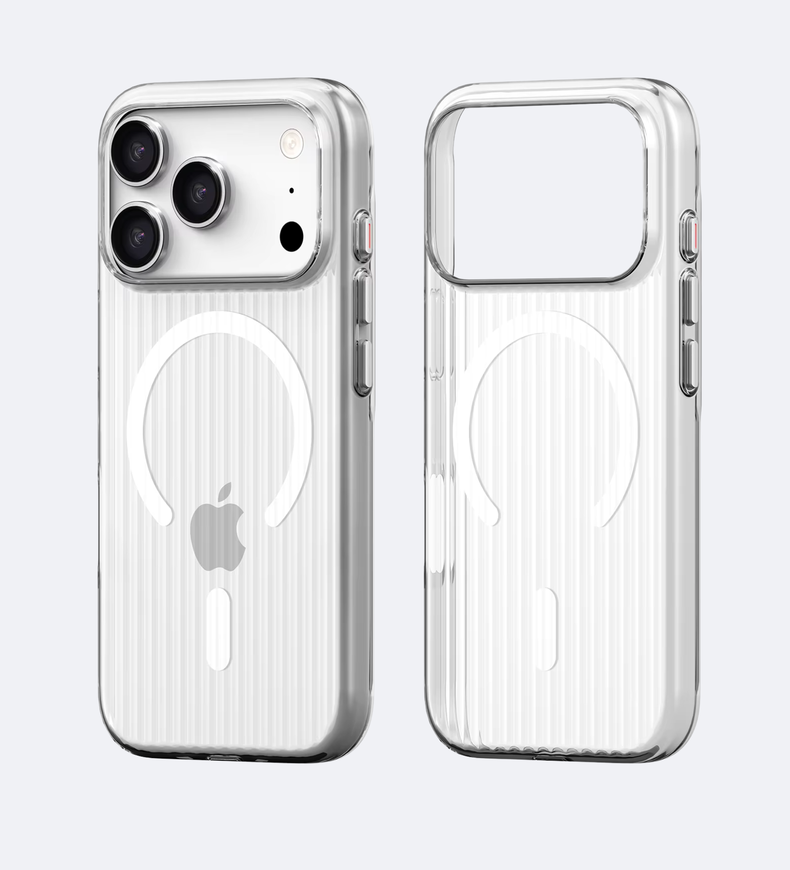 Corrugated Hybrid MagSafe Case Cover for iPhone - White