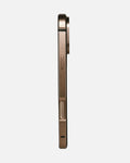 Aluminum Alloy Bezel MagSafe Case for iPhone 16 Pro / Pro Max – Transparent Back (Desert Titanium) - Creslia