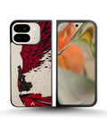 Creslia anime hero red black phone case - anime hero red black phone case google pixel 10 pro fold