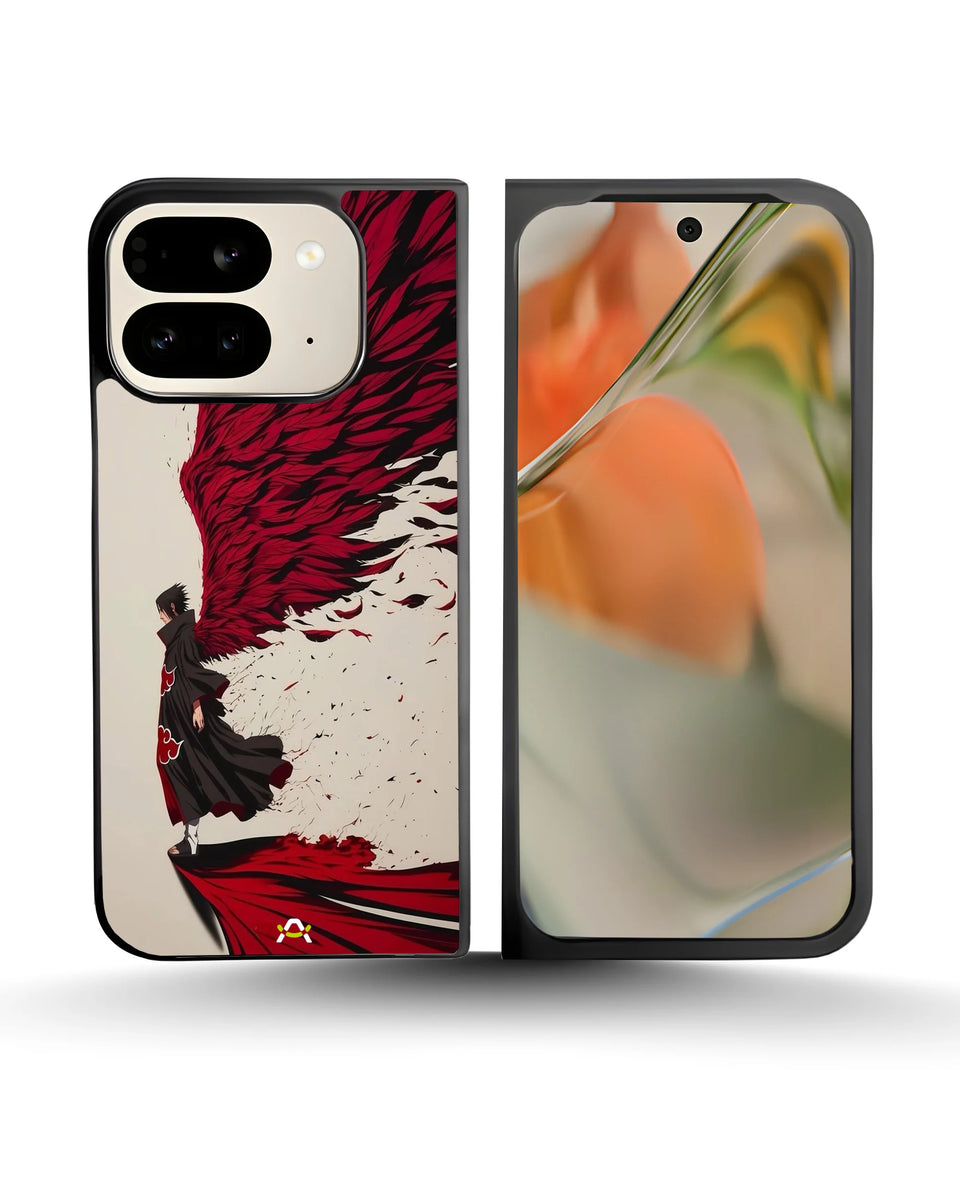 Creslia anime hero red black phone case - anime hero red black phone case google pixel 10 pro fold