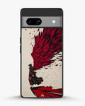 Creslia anime hero red black phone case - anime hero red black phone case google pixel 7a