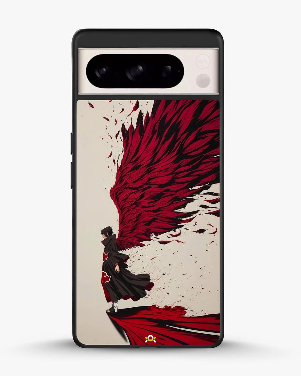 Creslia anime hero red black phone case - anime hero red black phone case google pixel 8 pro
