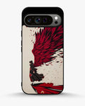 Creslia anime hero red black phone case - anime hero red black phone case google pixel 9 pro xl