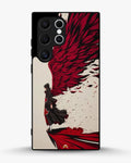 Creslia anime hero red black phone case - anime hero red black phone case samsung galaxy s22 ultra