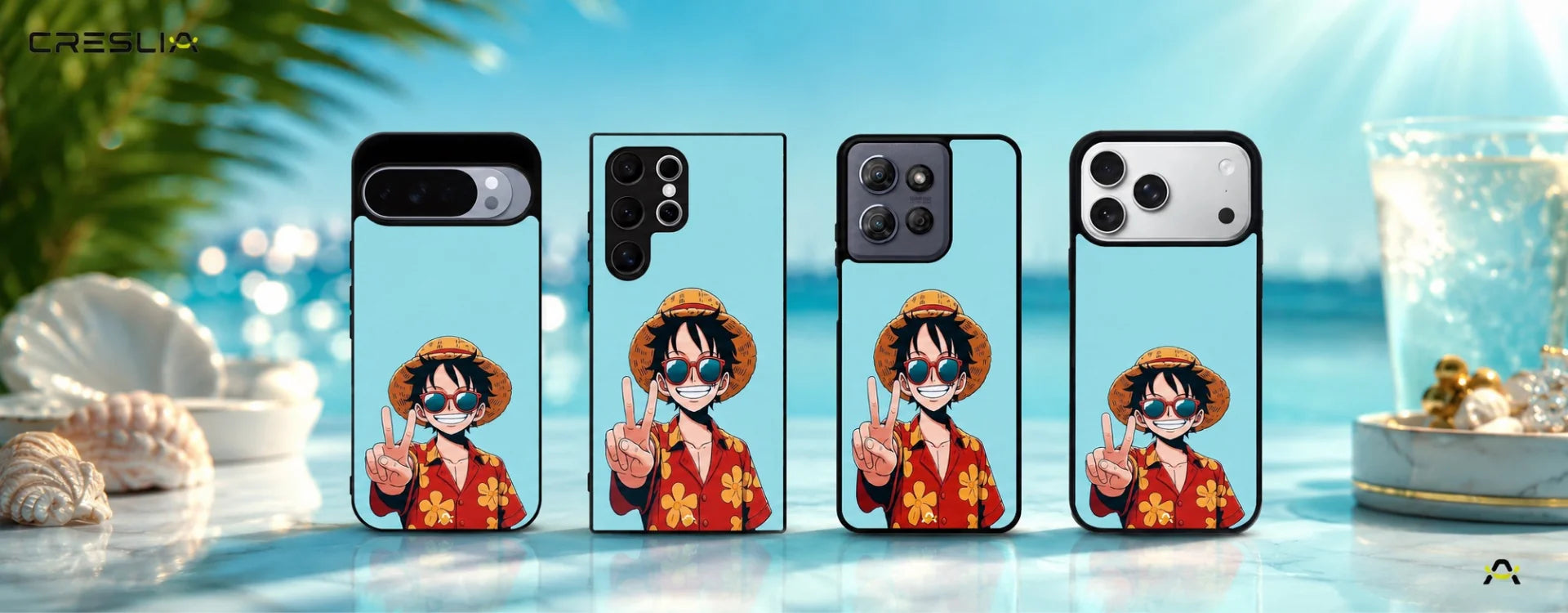 Creslia anime pirate captain phone case - anime pirate captain phone case desktop banner