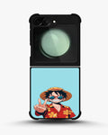 Creslia anime pirate captain phone case - anime pirate captain phone case samsung galaxy z flip 6
