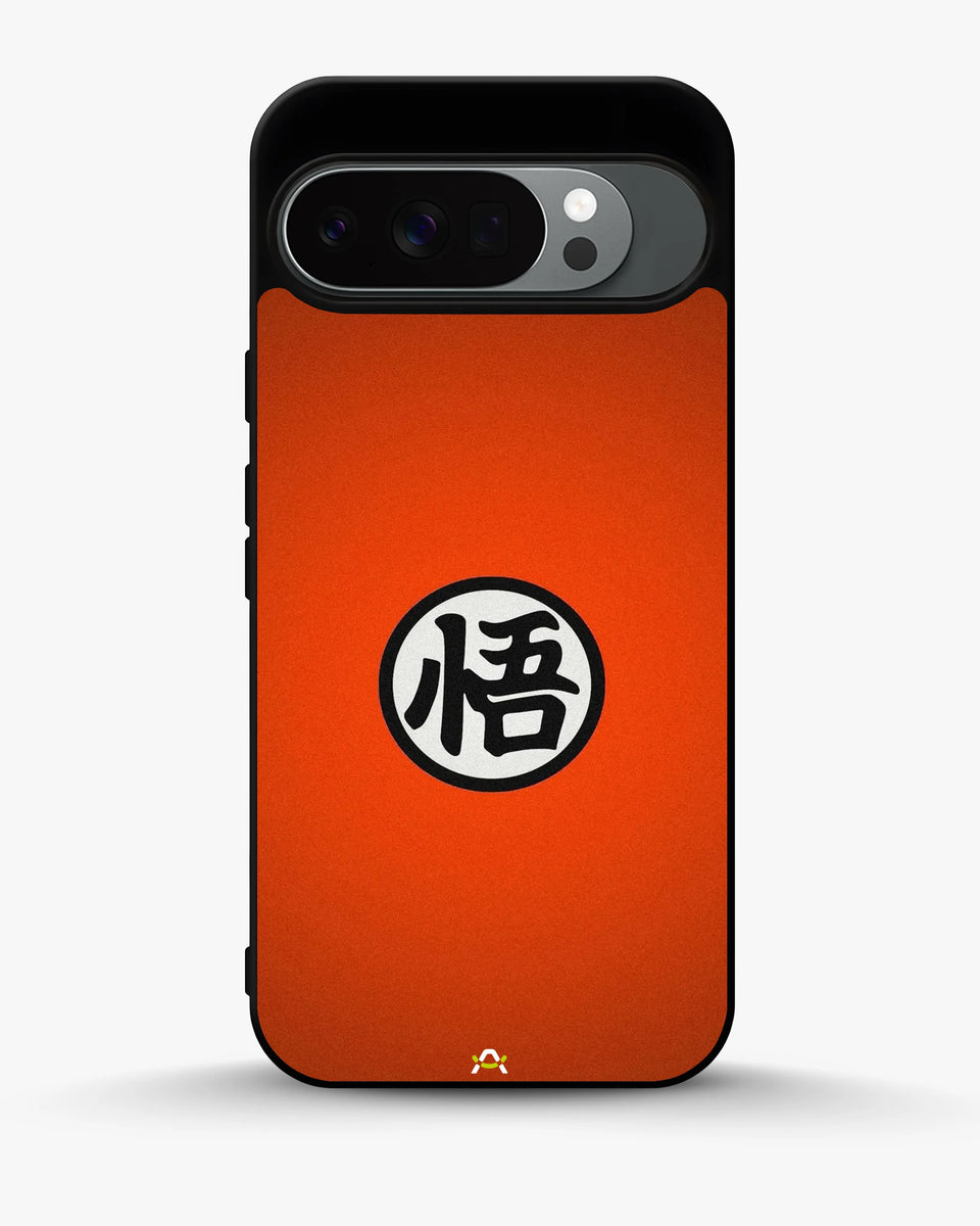 Creslia anime warrior awakening kanji orange case - anime warrior awakening kanji orange case google pixel 10 pro