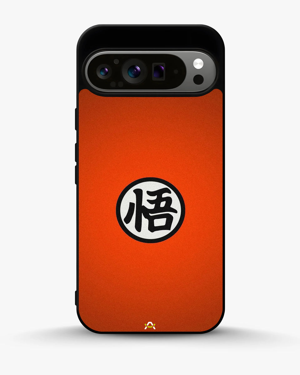 Creslia anime warrior awakening kanji orange case - anime warrior awakening kanji orange case google pixel 9 pro xl