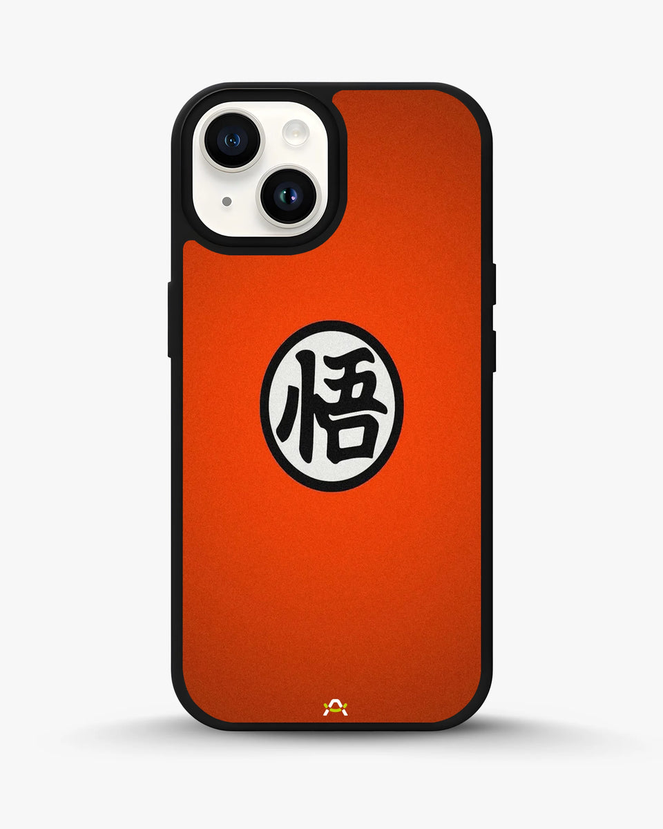 Creslia anime warrior awakening kanji orange case - anime warrior awakening kanji orange case iphone 15