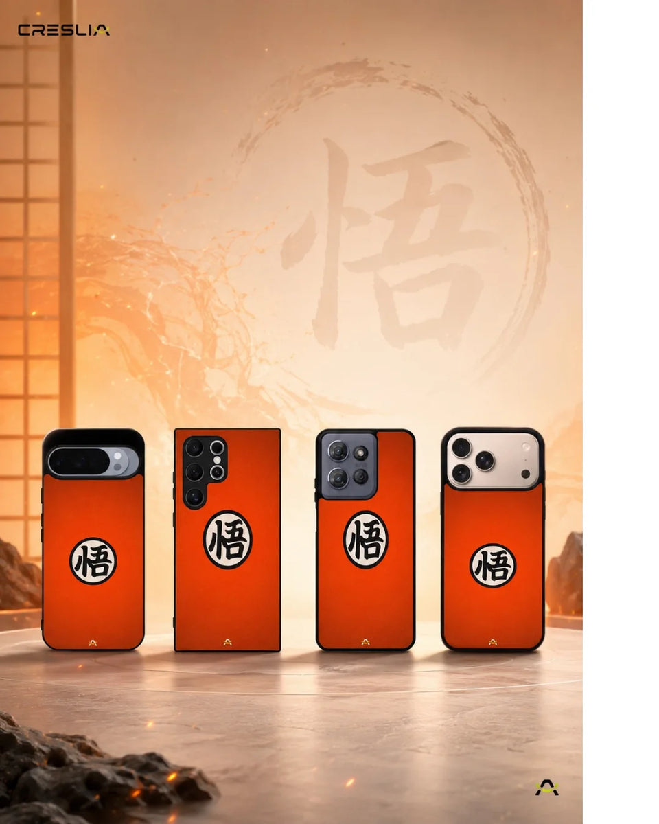 Creslia anime warrior awakening kanji orange case - anime warrior awakening kanji orange case mobile banner