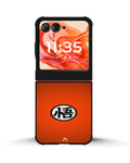 Creslia anime warrior awakening kanji orange case - anime warrior awakening kanji orange case motorola razr 2025