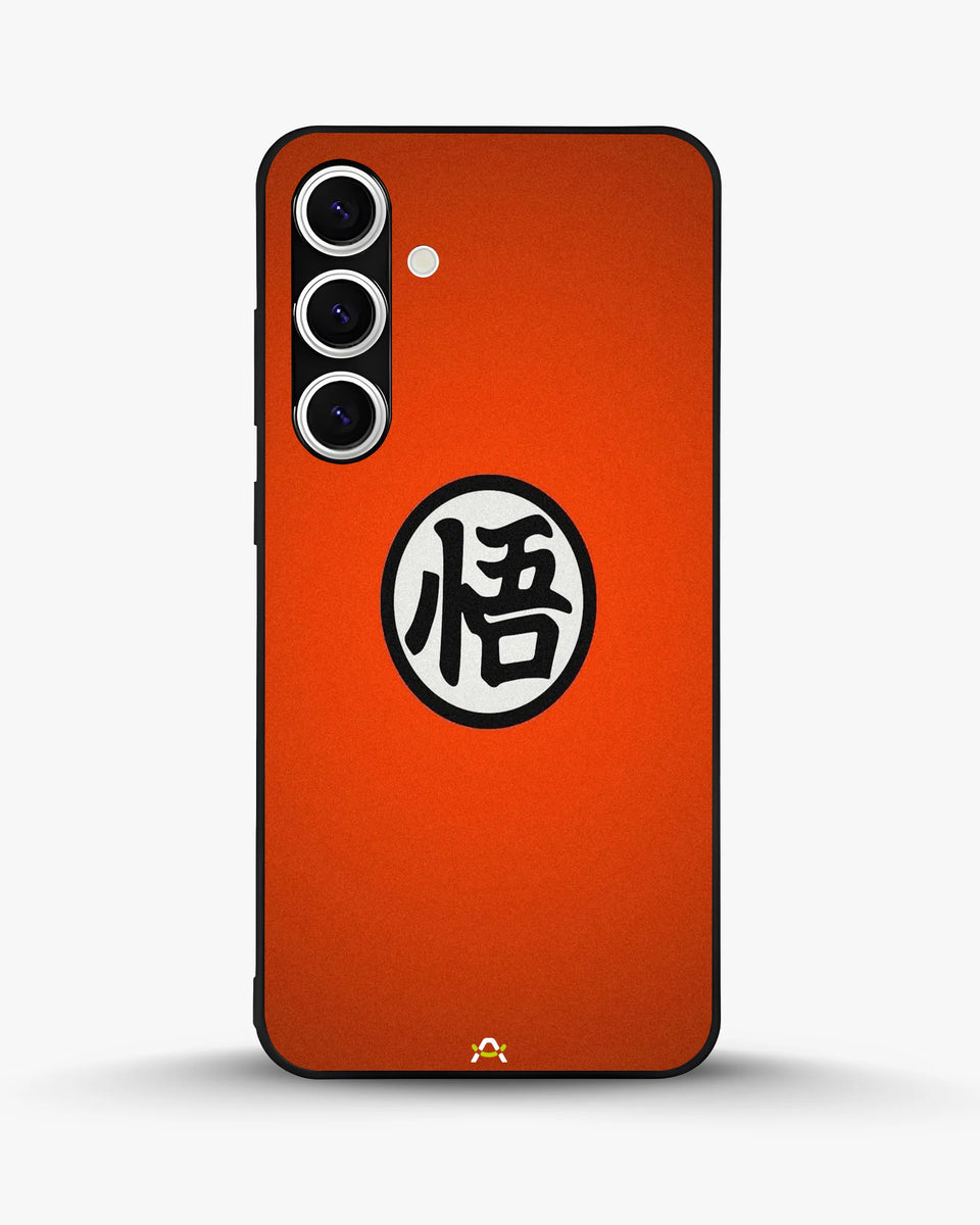Creslia anime warrior awakening kanji orange case - anime warrior awakening kanji orange case samsung galaxy s24 fe