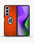 Creslia anime warrior awakening kanji orange case - anime warrior awakening kanji orange case samsung galaxy z fold 5