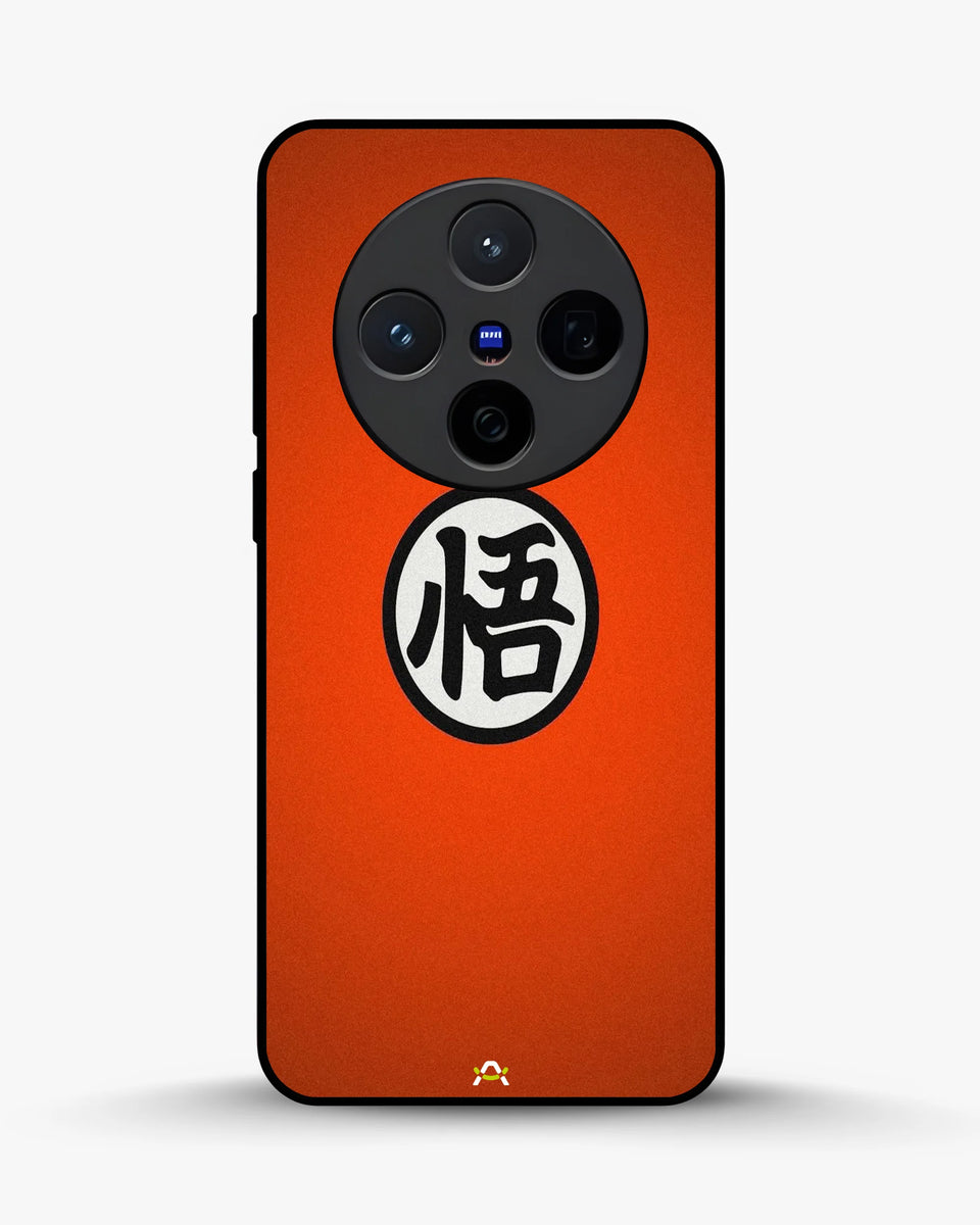 Creslia anime warrior awakening kanji orange case - anime warrior awakening kanji orange case vivo x200