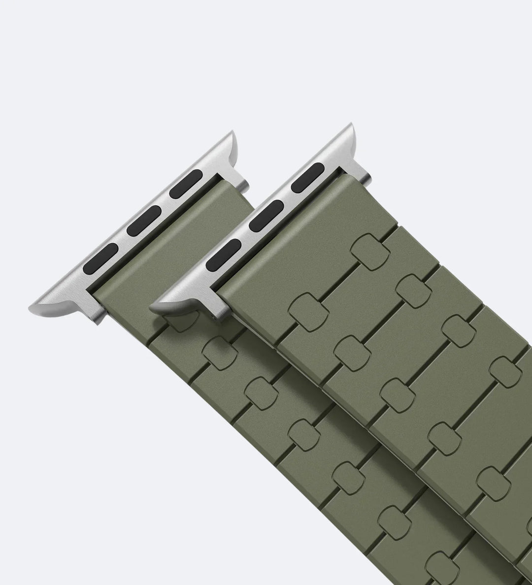 Creslia Magnetic Link Silicone Band for Apple Watch – Black - Creslia