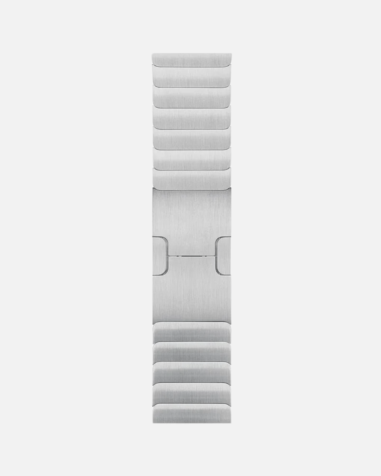 Stainless Steel Link Bracelet Band for Apple Watch, premium metal strap, elegant and durable design.