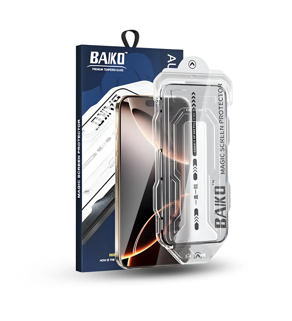Automatic Dust-Free Tempered Glass Screen Protector – installation kit