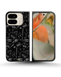 Creslia black art phone case - black art phone case google pixel 10 pro fold