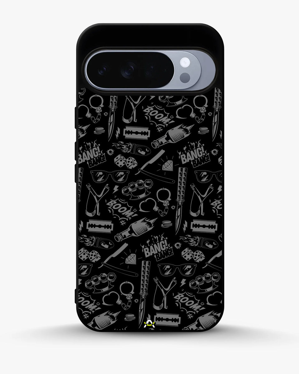 Creslia black art phone case - black art phone case google pixel 10 pro xl