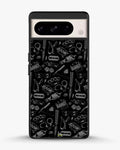 Creslia black art phone case - black art phone case google pixel 8 pro