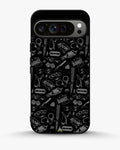 Creslia black art phone case - black art phone case google pixel 9 pro xl