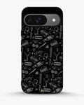 Creslia black art phone case - black art phone case google pixel 9