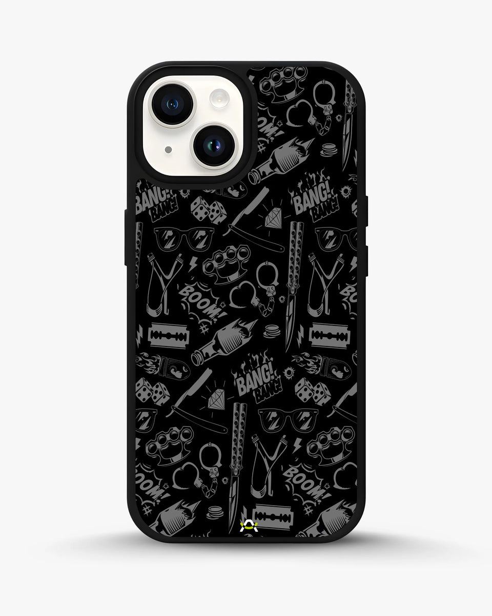 Creslia black art phone case - black art phone case iphone 13