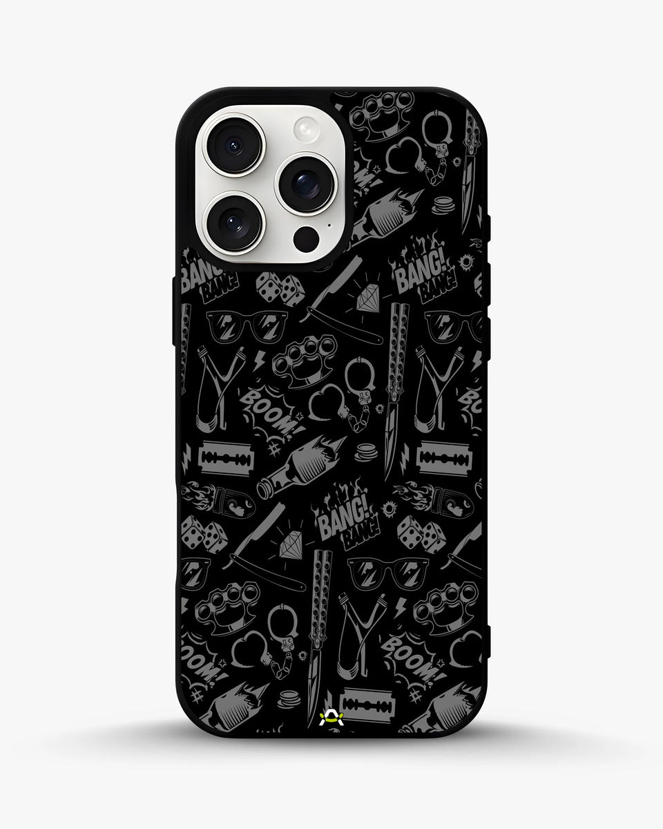 Creslia black art phone case - black art phone case iphone 15 pro max