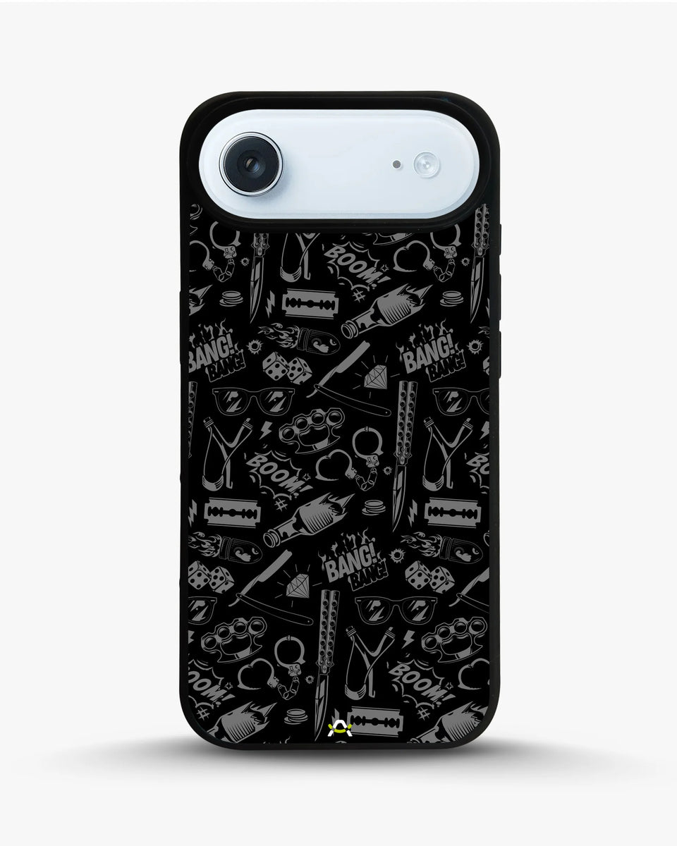 Creslia black art phone case - black art phone case iphone 17 air