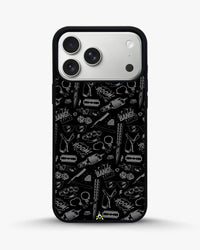 Black Street Art Phone Case - Graffiti & Typography Print for iPhone, Samsung, Pixel, OnePlus & Vivo