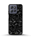Creslia black art phone case - black art phone case moto g 2025