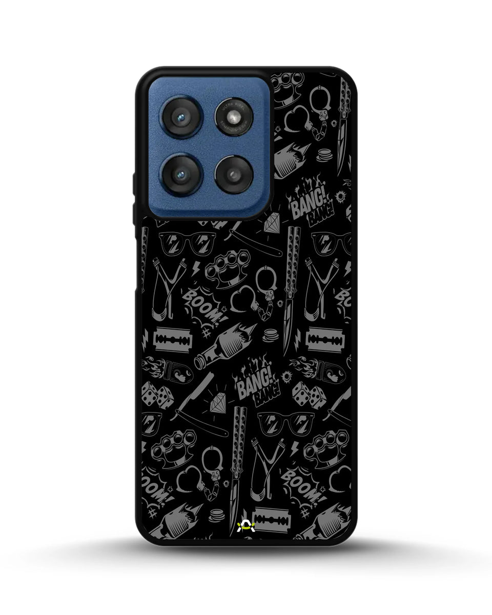Creslia black art phone case - black art phone case moto g stylus 5g 2024