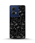 Creslia black art phone case - black art phone case motorola edge 2024