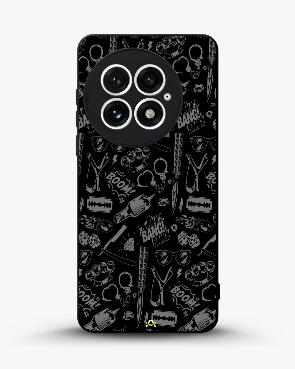 Creslia black art phone case - black art phone case oneplus 13