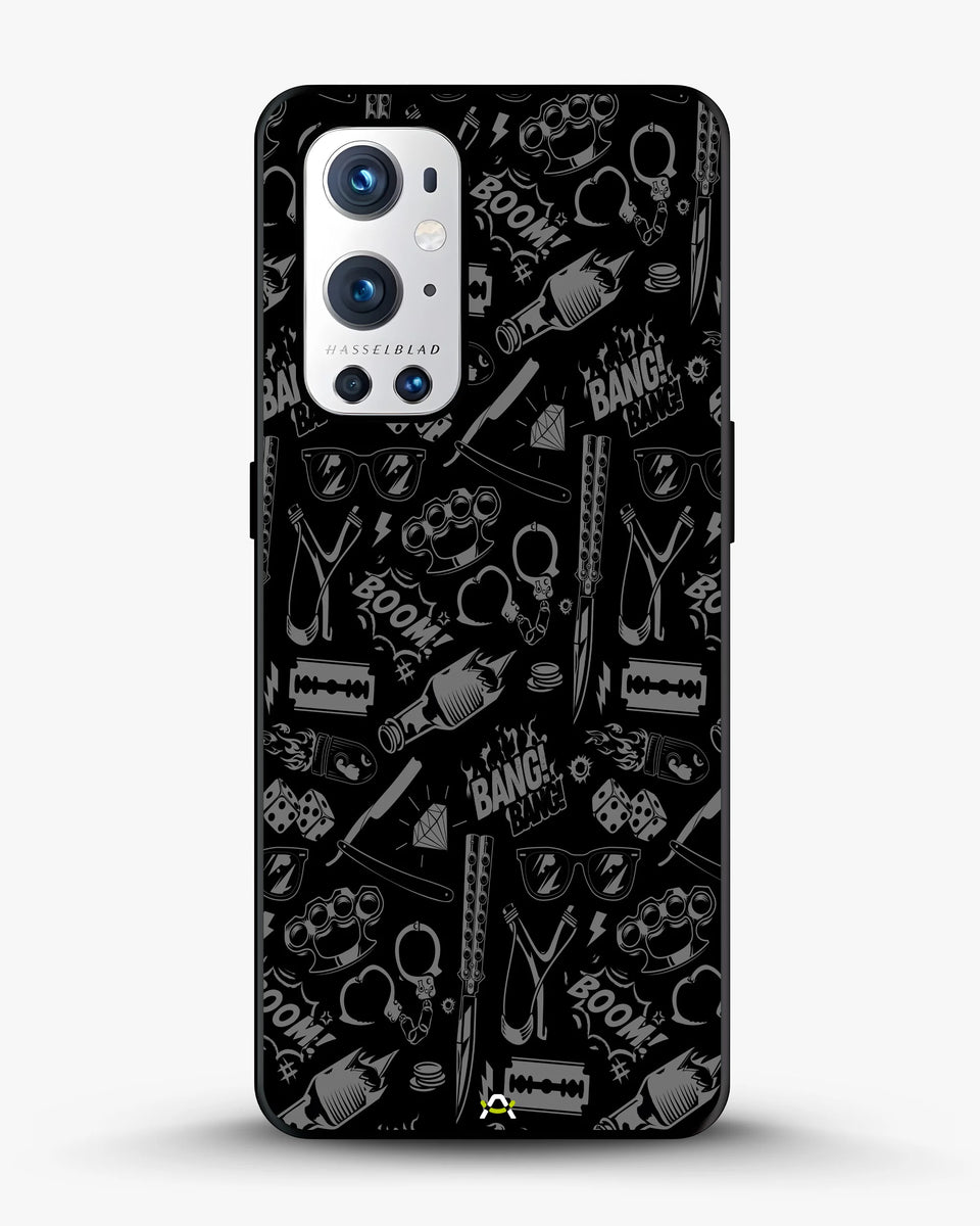 Creslia black art phone case - black art phone case oneplus 9 pro