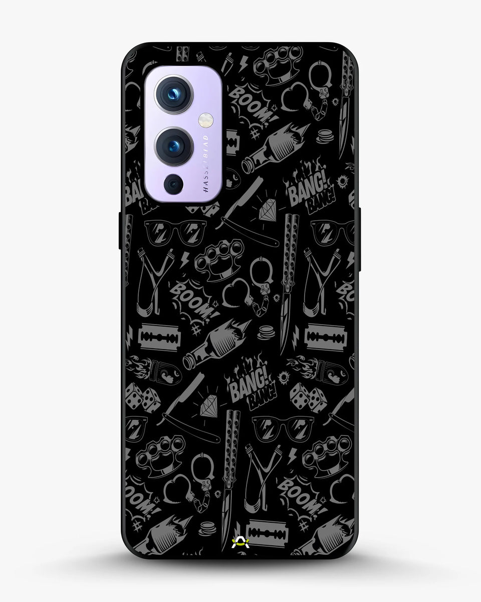 Creslia black art phone case - black art phone case oneplus 9